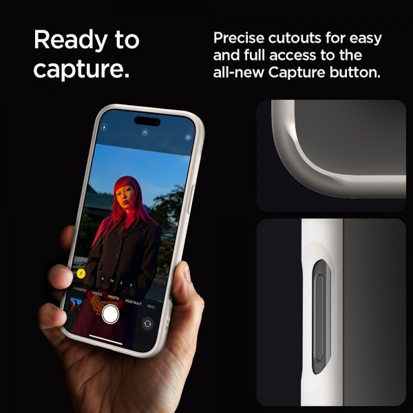 Spigen iPhone 16 Pro Kuori Ultra Hybrid Natural Titanium