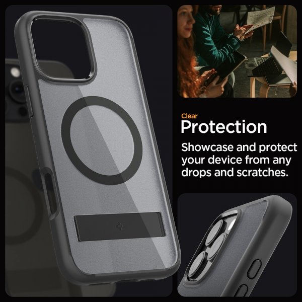 Spigen iPhone 16 Pro Kuori Ultra Hybrid S MagFit Frost Black