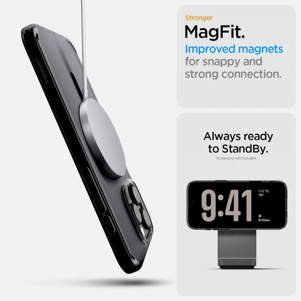 Spigen iPhone 16 Pro -kuori Ultra Hybrid T MagFit Frost Black