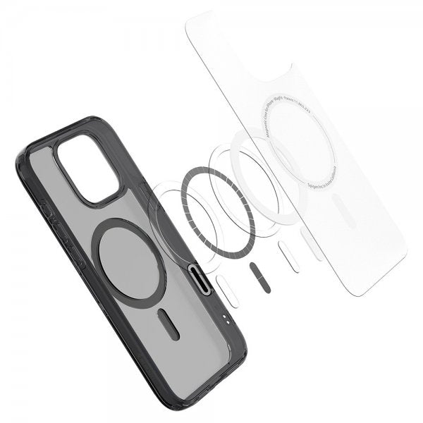 Spigen iPhone 16 Pro -kuori Ultra Hybrid T MagFit Frost Black