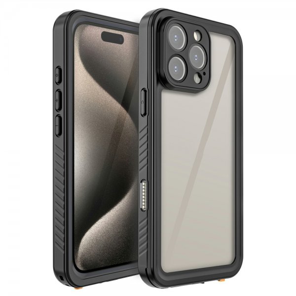 Redpepper iPhone 16 Pro -kuori Vedenkestävä IP68 Musta