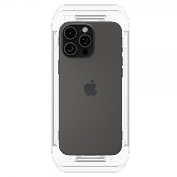 Spigen iPhone 16 Pro/iPhone 17/17 Pro näytönsuoja GLAS.tR EZ Fit 2-pakkaus