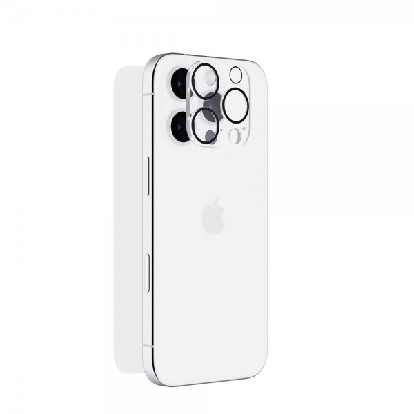 Tech21 iPhone 16 Pro Näytönsuoja ja Kameran Suoja Impact Glass -setti