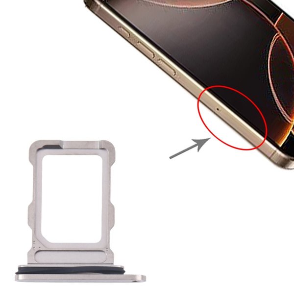 iPhone 16 Pro/16 Pro Max - SIM-korttipidike - Titaani