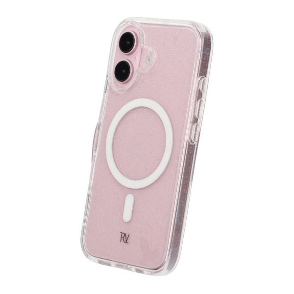 Rvelon iPhone 16 Kuori Glitter MagSafe Valkoinen