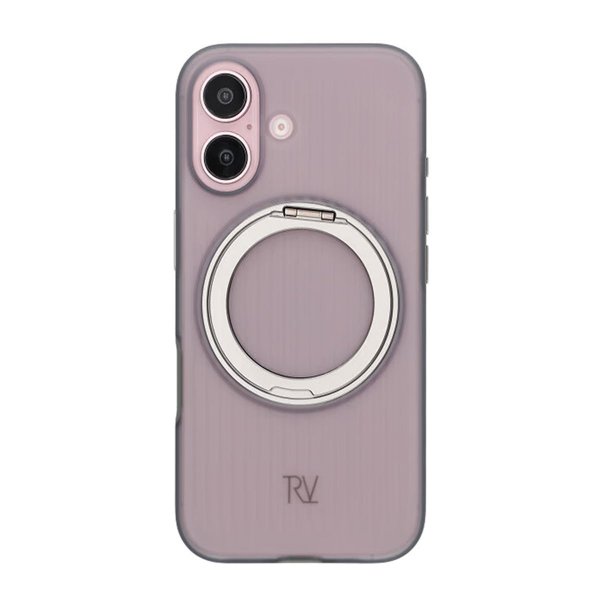 Rvelon iPhone 16 Suojakuori Kääntyvällä MagSafe-jalustalla Harmaa