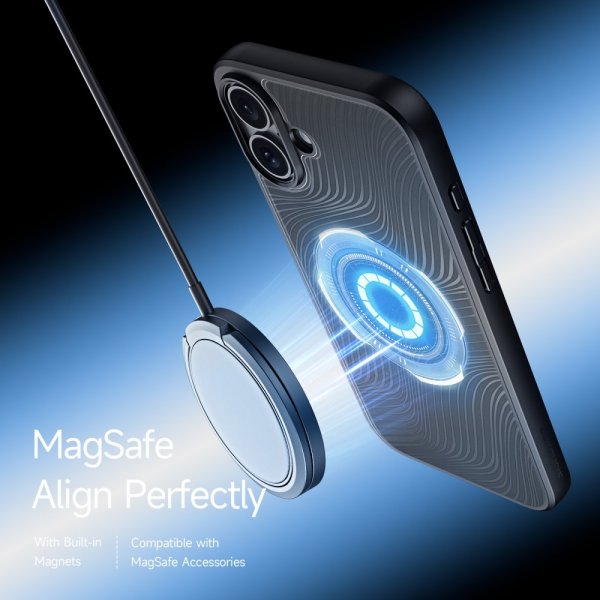 Dux Ducis iPhone 16 -kuoret Aimo Series MagSafe musta