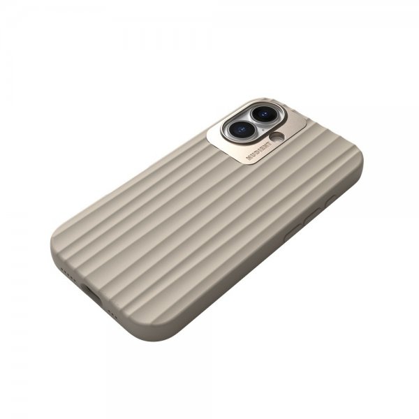 Nudient iPhone 16 Suojakuori Bold MagSafe Linen Beige