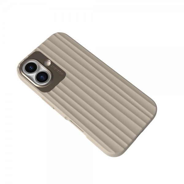 Nudient iPhone 16 Suojakuori Bold MagSafe Linen Beige