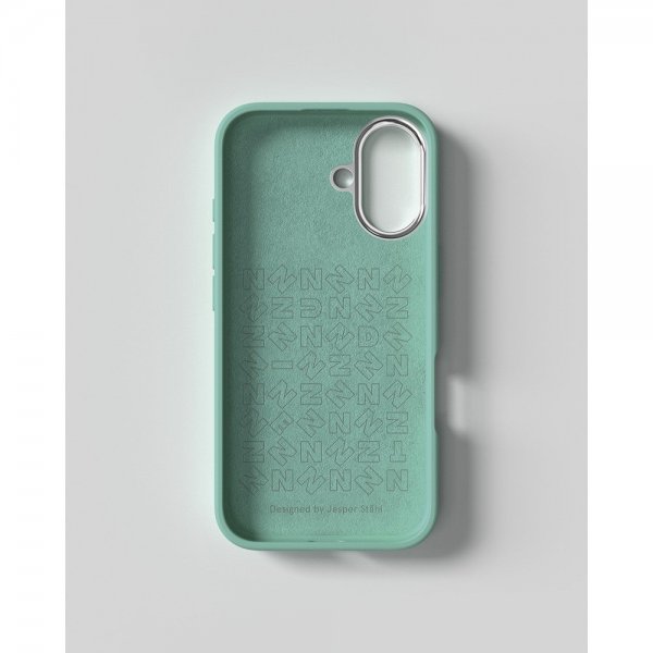 Nudient iPhone 16 Bold MagSafe -kuori Opal Turquoise