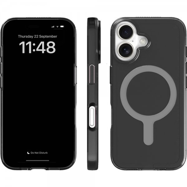 agood company iPhone 16 -suojakuori CLRPRTCT Tinted Black