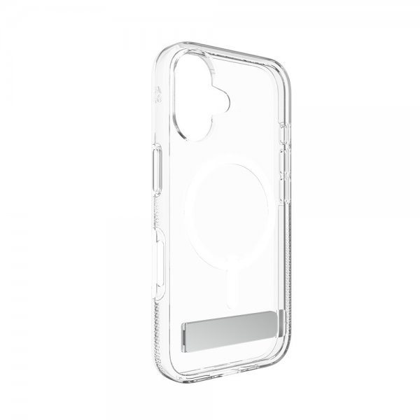 ZAGG iPhone 16 Crystal Palace Snap Kickstand läpinäkyvä kuori