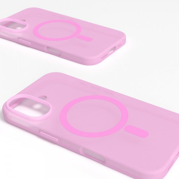 Puro iPhone 16 -suojakuori Daylight MagSafe, vaaleanpunainen