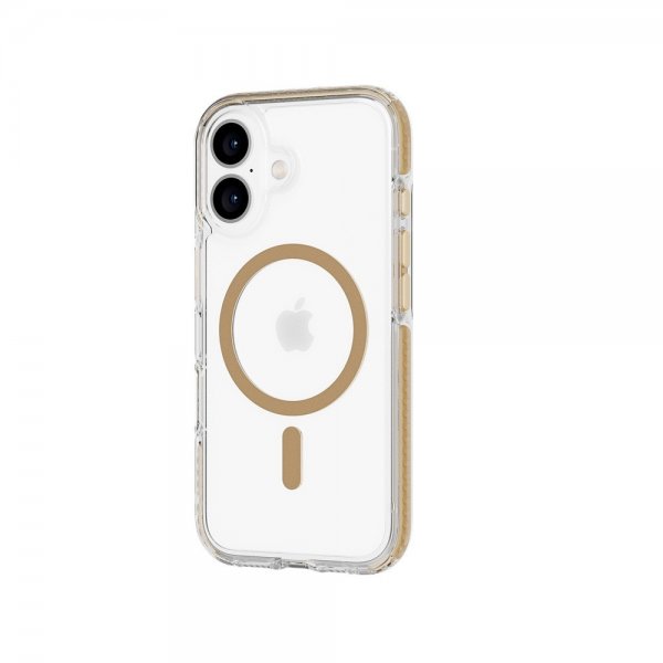 Tech21 iPhone 16 -suojakuori EvoCrystal MagSafe, kulta