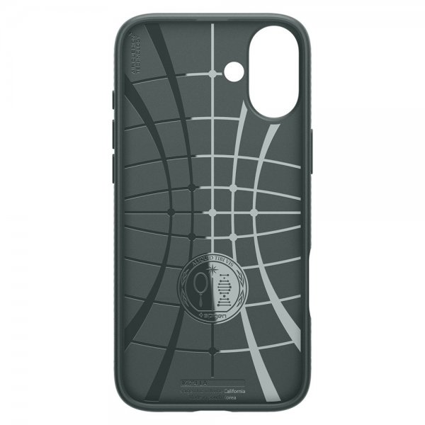 Spigen iPhone 16 Suojakuori Liquid Air Abyss Green
