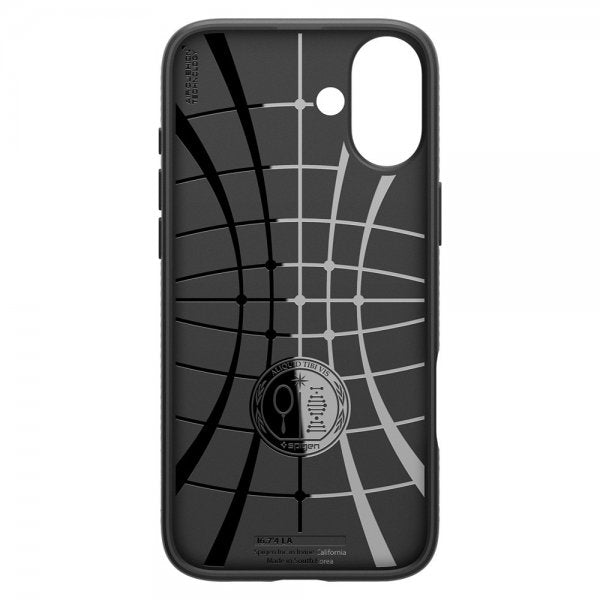 Spigen iPhone 16 -suojakuori Liquid Air Matte Black