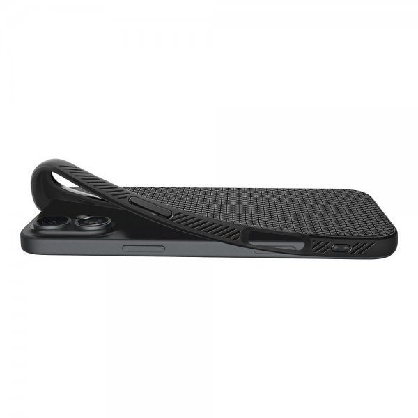 Spigen iPhone 16 -suojakuori Liquid Air Matte Black