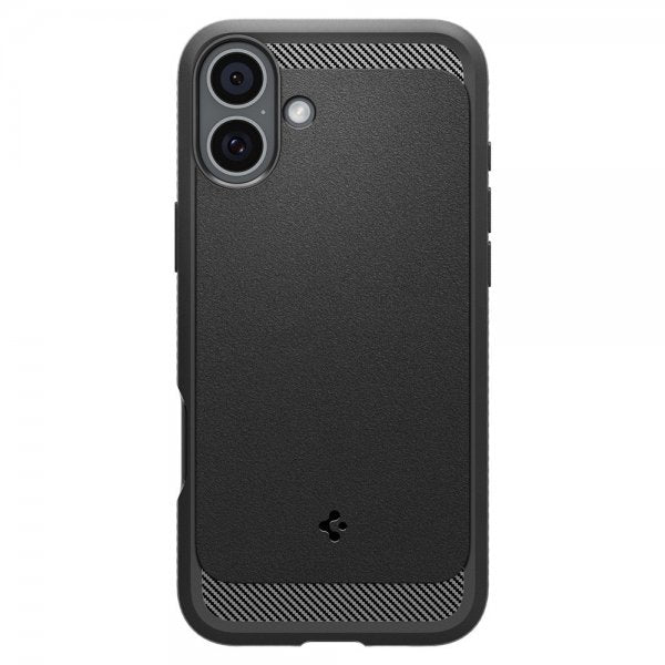 Spigen iPhone 16 -suojakuori Rugged Armor MagFit Matte Black