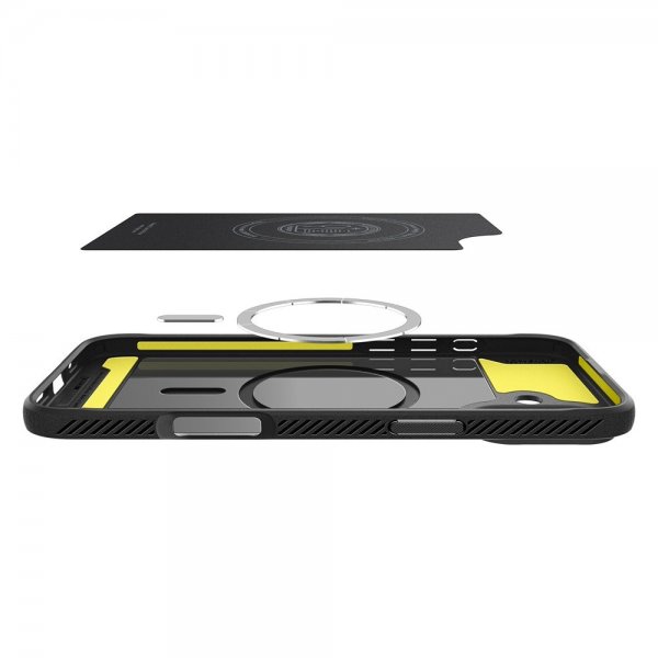 Spigen iPhone 16 -suojakuori Rugged Armor MagFit Matte Black