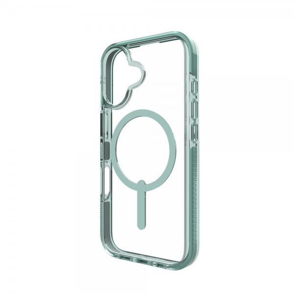ZAGG iPhone 16 -suojakuori Santa Cruz Snap vihreä