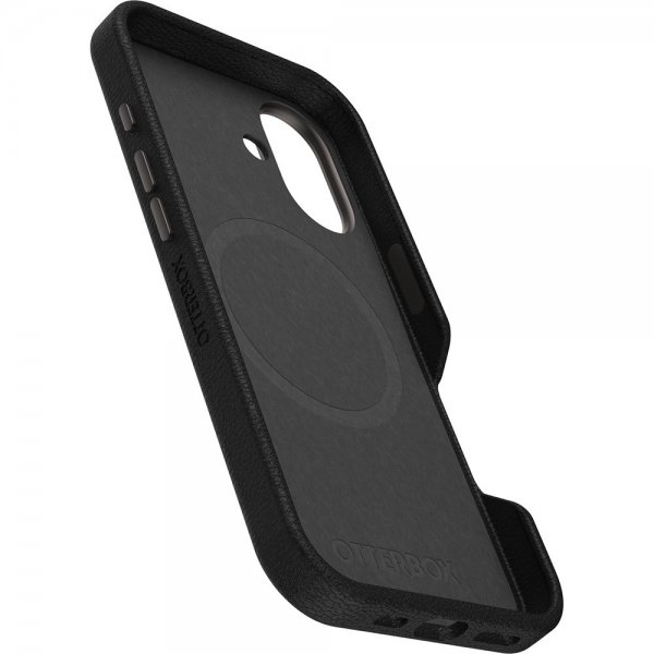 Otterbox iPhone 16 -suojakuori Symmetry Cactus Leather MagSafe Noir Ash