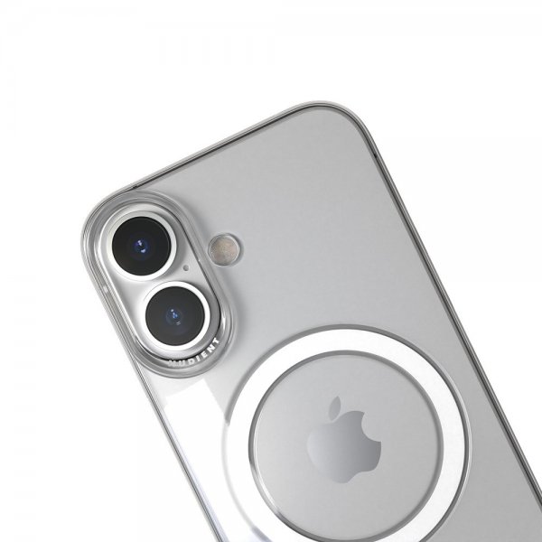 Nudient iPhone 16 -ohut suojakuori MagSafe, läpinäkyvä