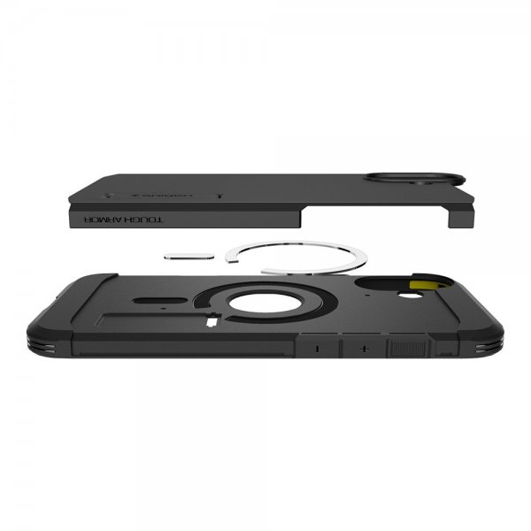 Spigen iPhone 16 Suojakuori Tough Armor MagFit Musta