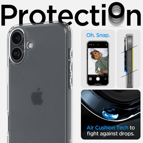 Spigen iPhone 16 Suojakuori Ultra Hybrid Frost Clear