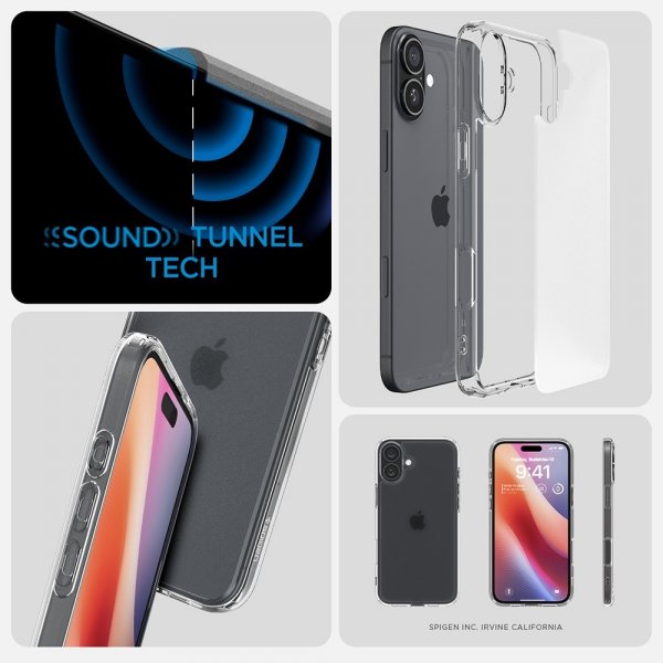 Spigen iPhone 16 Suojakuori Ultra Hybrid Frost Clear