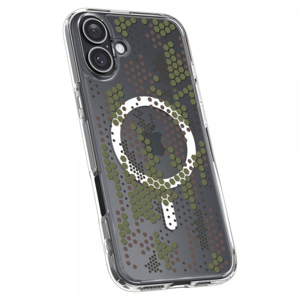 Spigen iPhone 16 -suojakuori Ultra Hybrid MagFit Digital Camo