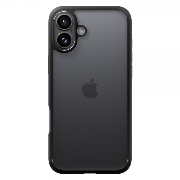Spigen iPhone 16 -suojakuori Ultra Hybrid Matte, musta