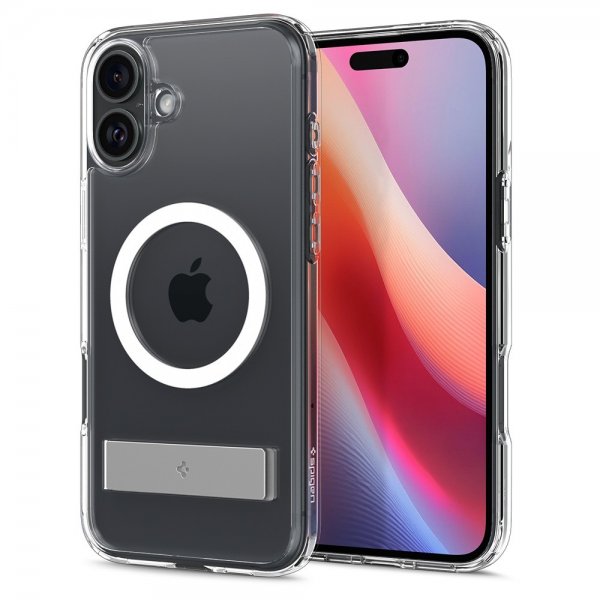 Spigen iPhone 16 Suojakuori Ultra Hybrid S MagFit Crystal Clear