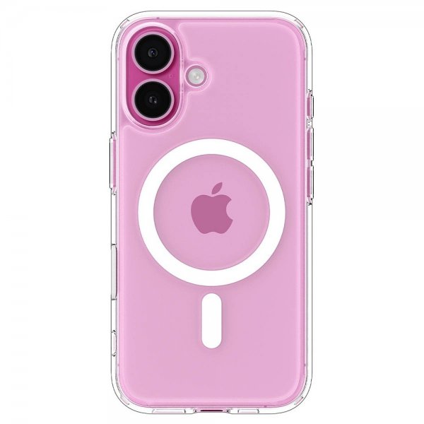Spigen iPhone 16 Suojakuori Ultra Hybrid T MagFit Kirkas Valkoinen