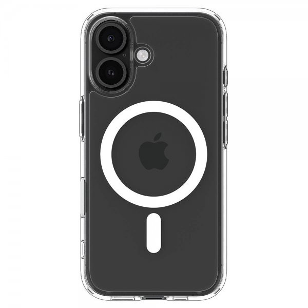 Spigen iPhone 16 Suojakuori Ultra Hybrid T MagFit Kirkas Valkoinen