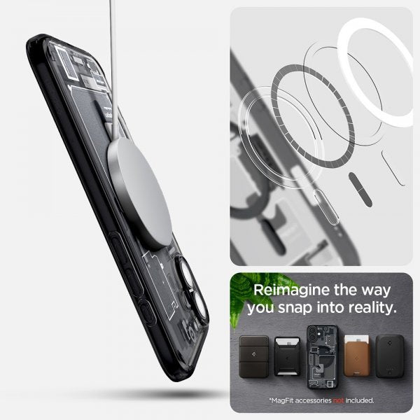 Spigen iPhone 16 -suojakuori Ultra Hybrid Zero One MagFit Musta