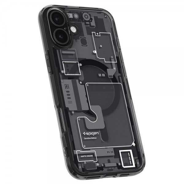 Spigen iPhone 16 -suojakuori Ultra Hybrid Zero One MagFit Musta