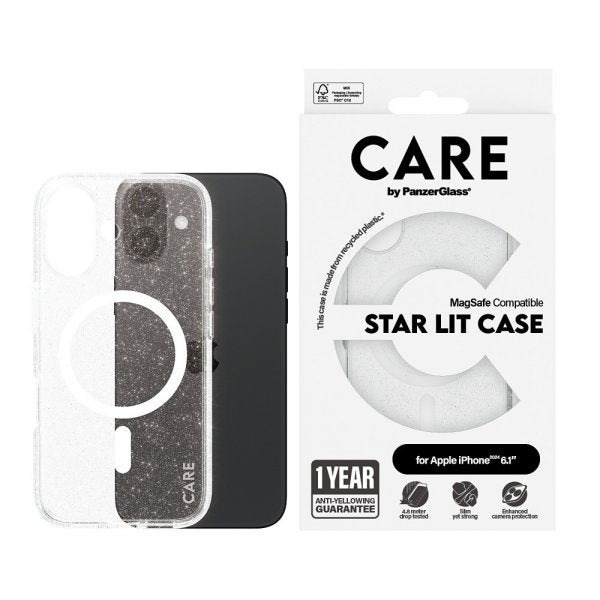 CARE by PanzerGlass iPhone 16 -suojakuori Urban Combat MagSafe Star Lit