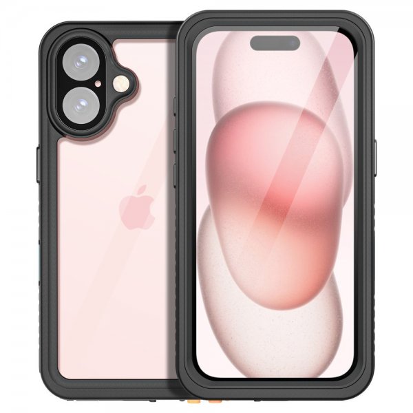 Redpepper iPhone 16 -suojakuori vedenkestävä IP68 musta