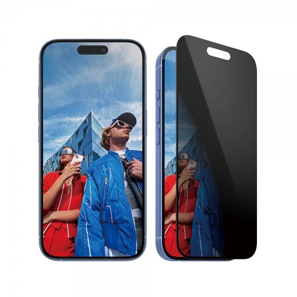 PanzerGlass iPhone 15/iPhone 16 -näytönsuoja Ultra-Wide Fit Privacy EasyAligner