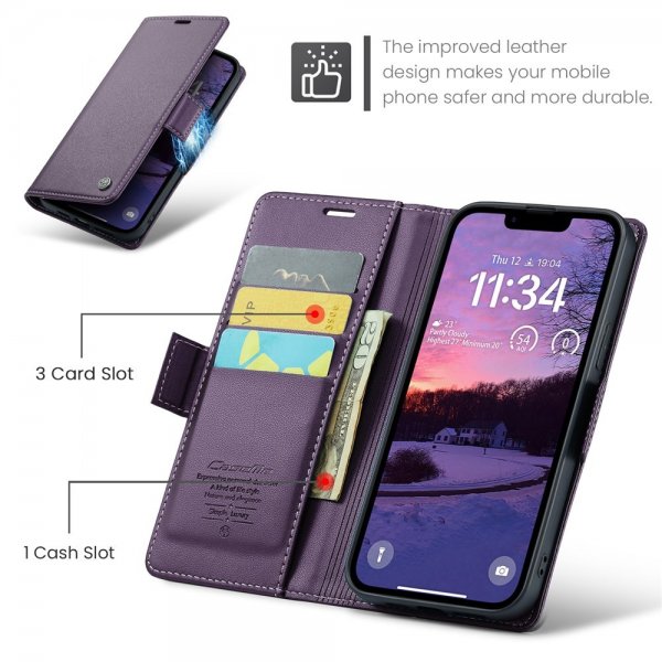 CaseMe iPhone 16e/17e Kotelo 023 Sarja Violetti