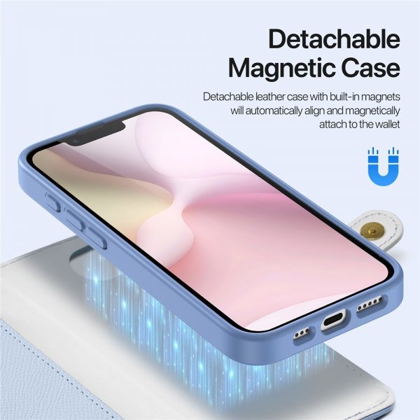 Dux Ducis iPhone 16e/17e Kotelo 2-in-1 Lawa Series MagSafe Sininen