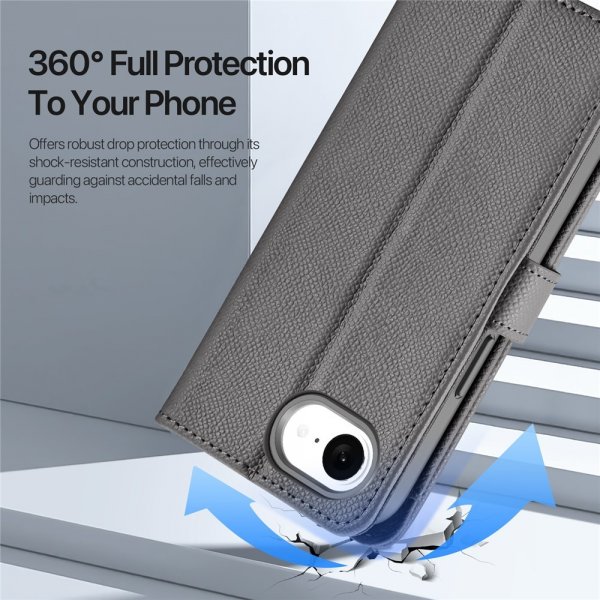 Dux Ducis iPhone 16e/17e Kotelo 2-in-1 Lawa Series MagSafe Harmaa
