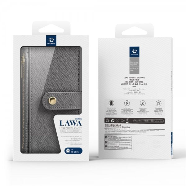 Dux Ducis iPhone 16e/17e Kotelo 2-in-1 Lawa Series MagSafe Harmaa