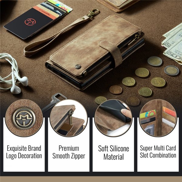 CaseMe iPhone 16./17. -sarjan suojakotelo C30, ruskea
