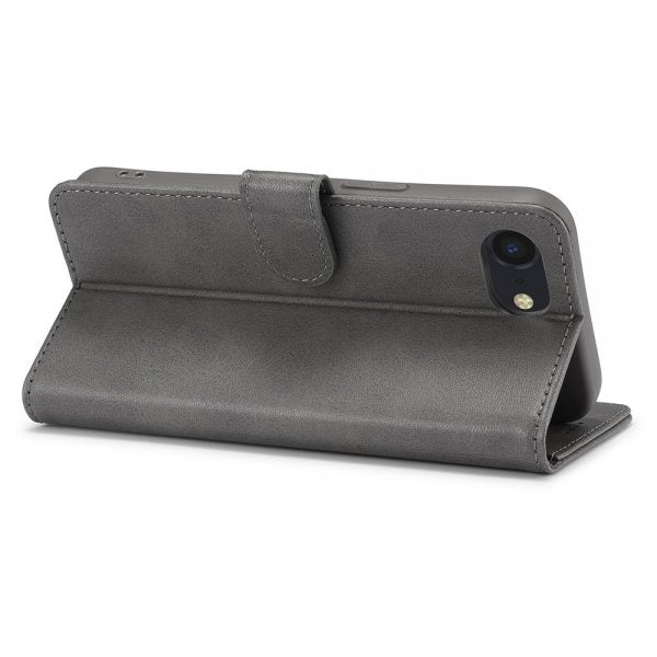 Lc.Imeeke iPhone 16e/17e -kuoret korttipaikalla, jalustatoiminnolla, harmaa