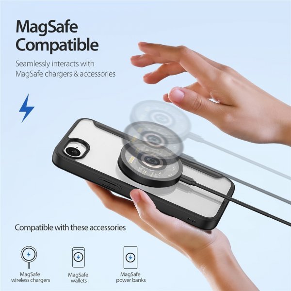 Dux Ducis iPhone 16./17. kotelo Skin X Pro Series MagSafe, musta
