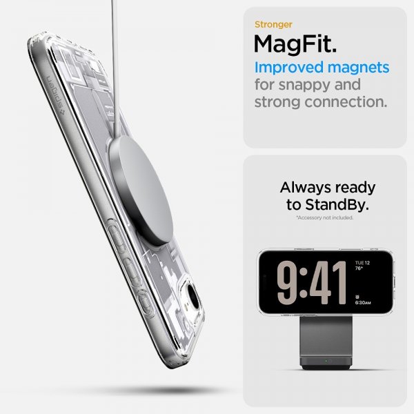 Spigen iPhone 16e/iPhone 17e Ultra Hybrid Zero One MagFit -suojakuori, valkoinen