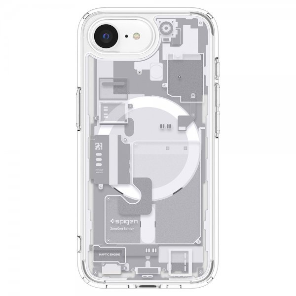 Spigen iPhone 16e/iPhone 17e Ultra Hybrid Zero One MagFit -suojakuori, valkoinen