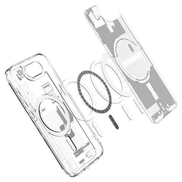 Spigen iPhone 16e/iPhone 17e Ultra Hybrid Zero One MagFit -suojakuori, valkoinen