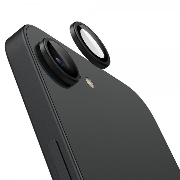 Spigen iPhone 16e/17e Kameran suoja GLAS.tR EZ Fit Optik Pro 2-pakkaus